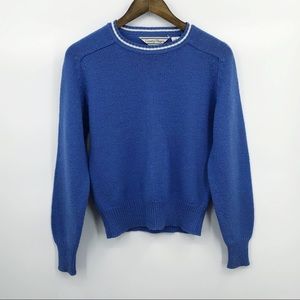 ✨HP✨ Vintage Crewneck Stripe Collar Long Sleeve Sweater